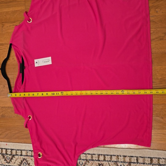 BOLD ELEMENTS BRAND WOMENS PLUS SIZE PINK "COLD SHOULDER" TOP SIZE 3X - Picture 12 of 16